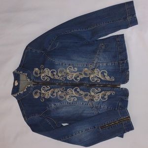 Reba Embroidered Jean Jacket